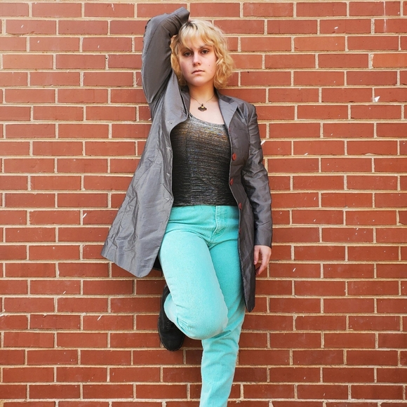 1990s Vintage Longline Blazer Jacket by Express - Picture 2 of 4